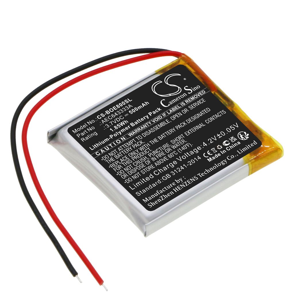 Batteri til Bang & Olufsen AEC643333A 500 mAh