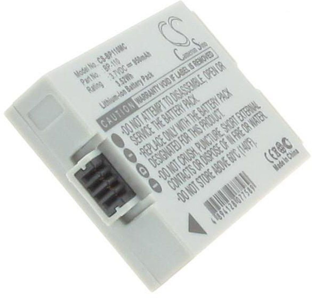 Batteri til Canon BP-110 (950mAh)