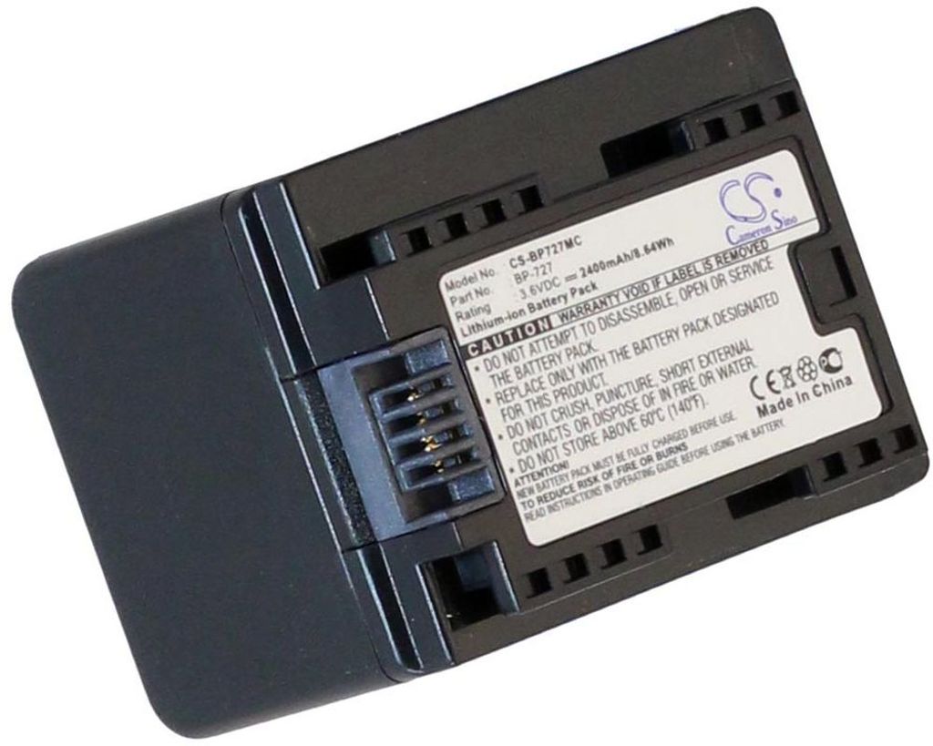 Batteri til Canon BP-727 (2400mAh)