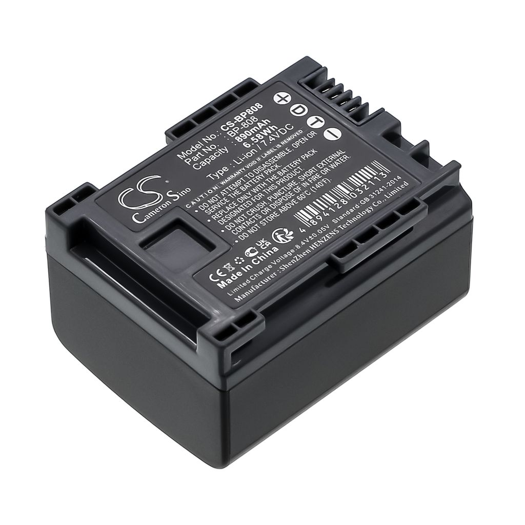 Batteri til Canon BP-808,2740B002 (890mAh)