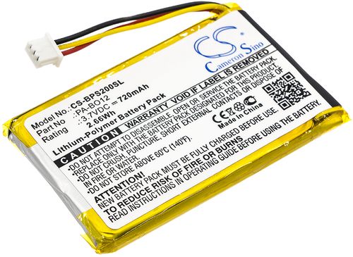 Batteri til Bang & Olufsen PA-BO12 720 mAh