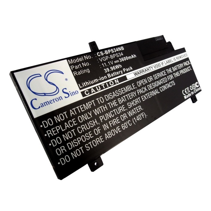 Batteri til Sony VGP-BPS34,VGP-BPL34 3600 mAh