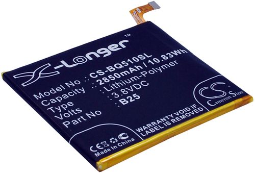 Batteri til BQ B25 2850 mAh