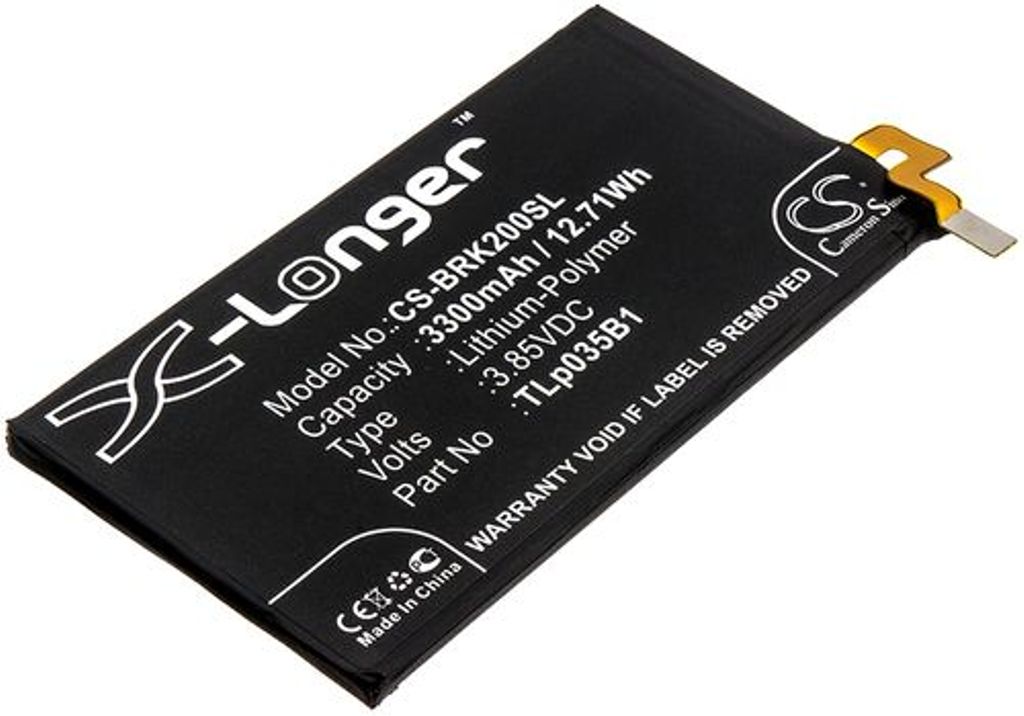 Batteri til BlackBerry TLp035B1 3300 mAh