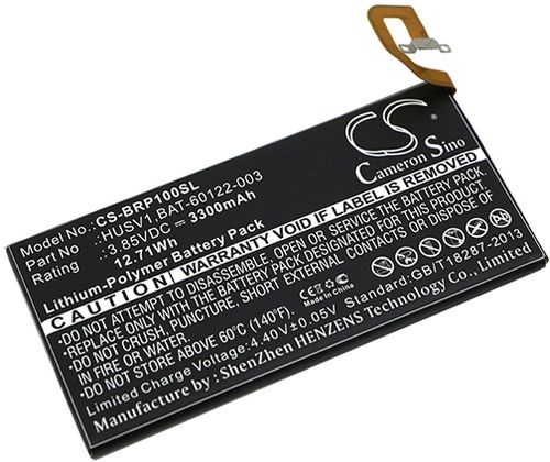 Batteri til BlackBerry HUSV1,BAT-60122-003 3300 mAh
