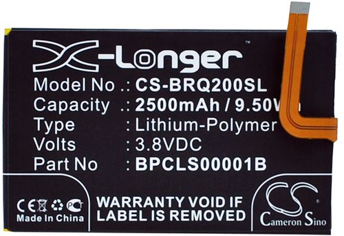 Batteri til BlackBerry BPCLS00001B,1ICP4/59/93 2500 mAh