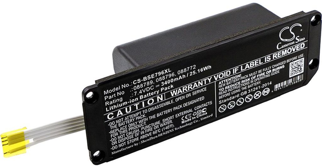 Batteri til Bose 088789,088796,088772,080841 3400 mAh