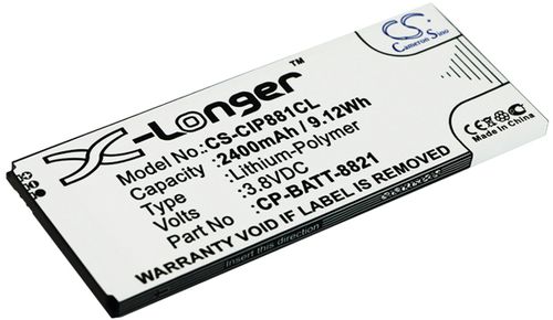 Batteri til Cisco CP-BATT-8821,GP-S10-374192-010H,74-102376-01 2400 mAh