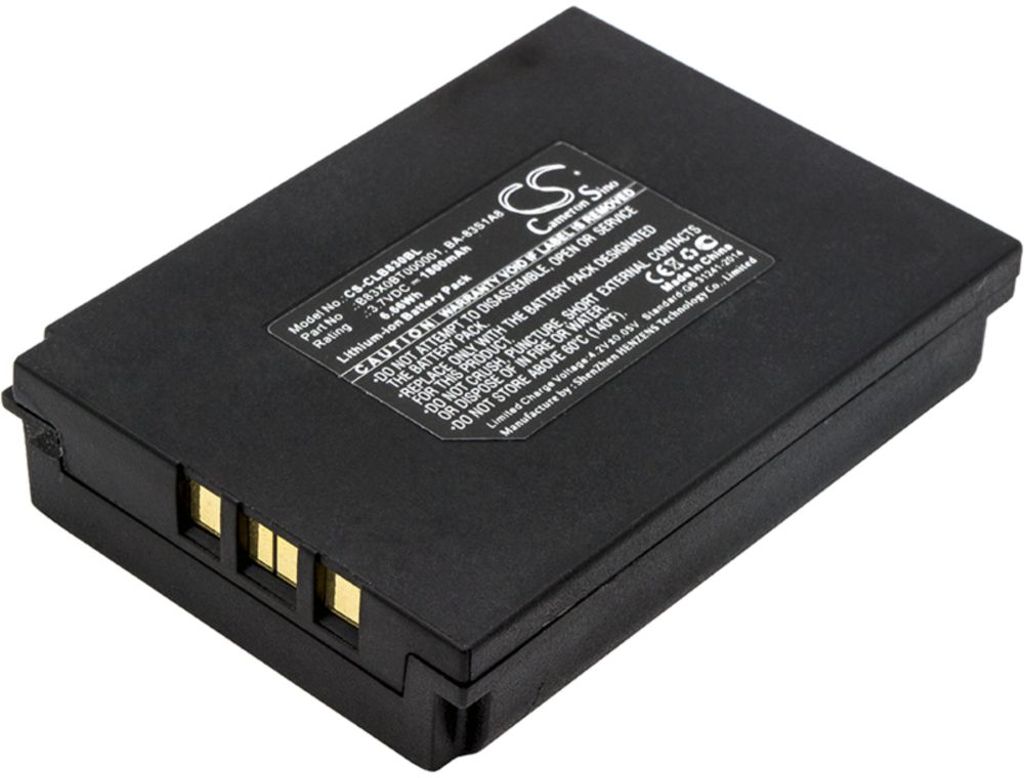Batteri til CipherLab BA-83S1A8,KB1A371800L86,B8370BT000004,B83X0BT000001,B837GA00131 1800 mAh