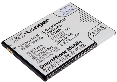 Batteri til Coolpad CPLD-19,CPLD-115,CPLD-116 1750 mAh