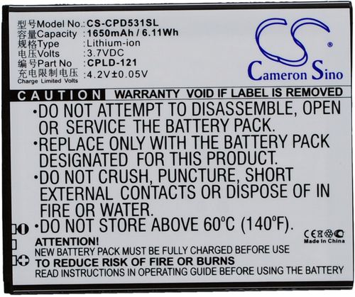 Batteri til Coolpad CPLD-121 1650 mAh