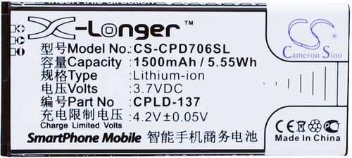 Batteri til Coolpad CPLD-137 1500 mAh