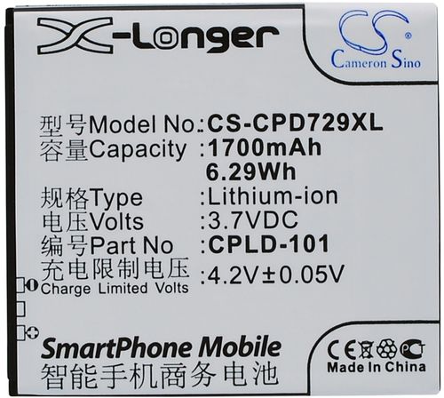 Batteri til Coolpad CPLD-101 1700 mAh
