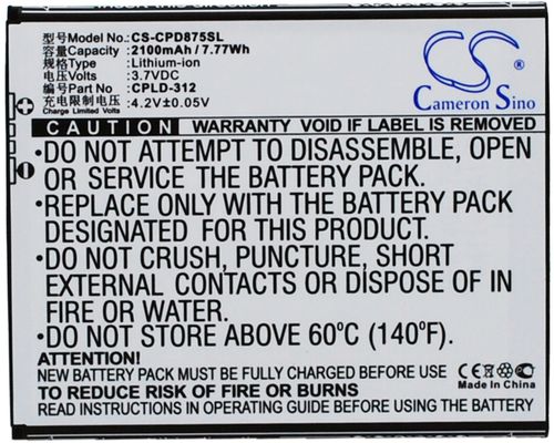 Batteri til Micromax 2100 mAh