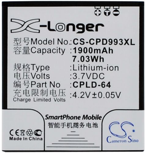 Batteri til Coolpad CPLD-64 1900 mAh