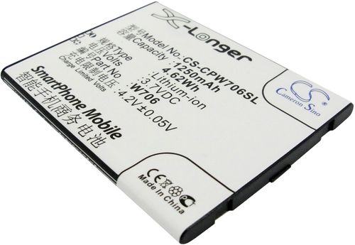 Batteri til Coolpad W706,CPLD-80 1250 mAh