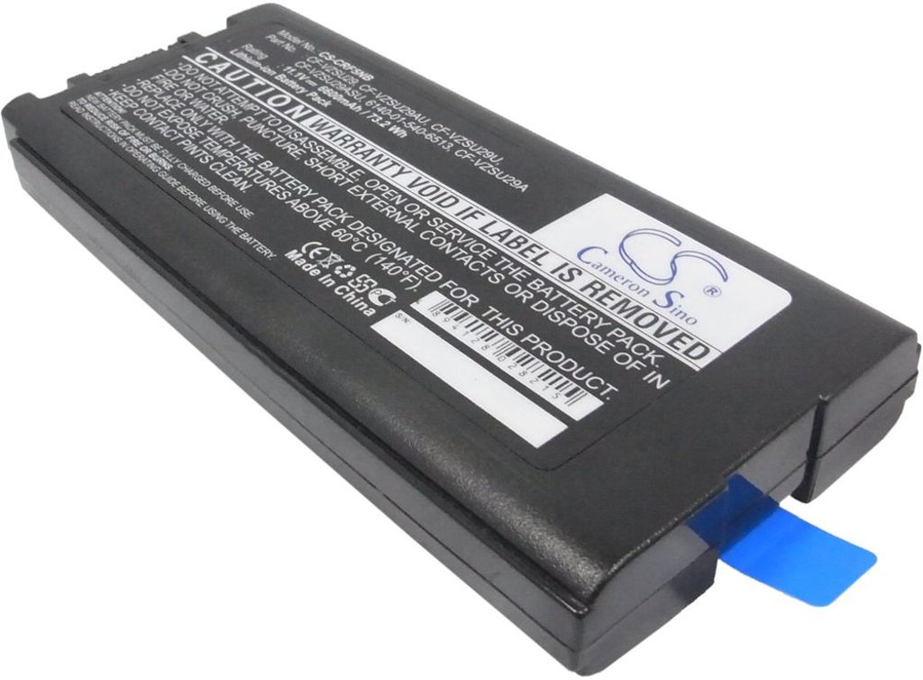 Batteri til Panasonic CF-VZSU29,CF-VZSU29AU,CF-VZSU29U,CF-VZSU29ASU,6140-01-540-6513,CF-VZSU29A 6600 mAh