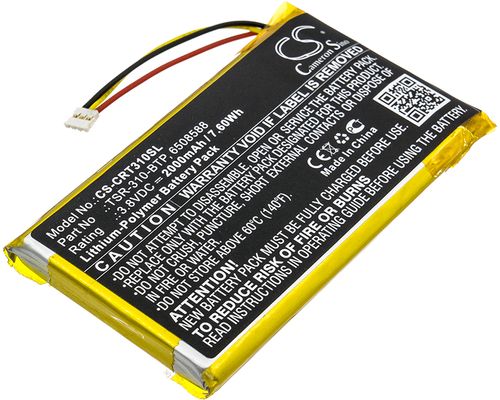 Batteri til Crestron TSR-310-BTP,6508588 2000 mAh