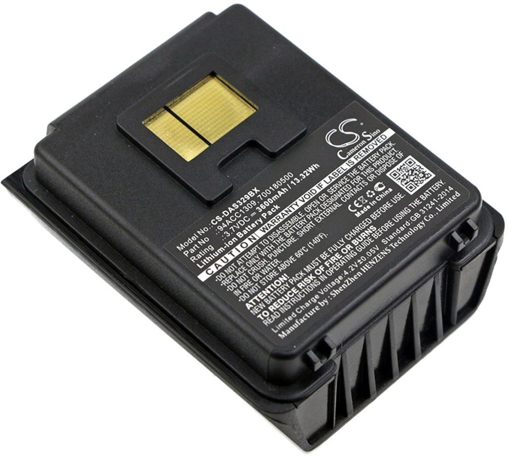 Batteri til Datalogic 94ACC1309,94ACC1329,700180500,GMC-1805,942301000,700180501 3600 mAh