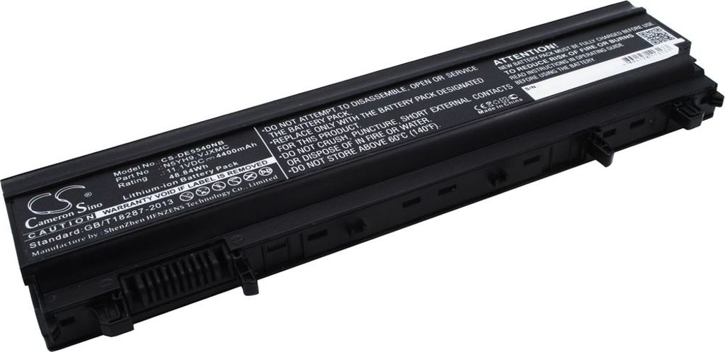 Batteri til Dell VJXMC,VVONF,N5YH9,0M7T5F,0K8HC,1N9C0,7W6K0,F49WX,NVWGM,CXF66,WGCW6,045HHN,0FT69,0FT6D9,0NVWGM,0WGCW6 4400 mAh