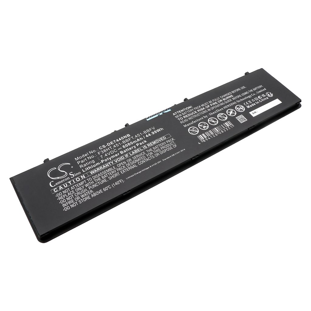 Batteri til Dell F38HT,451-BBFT,451-BBFY,PFXCR,T19VW,34GKR,0D47W,451-BBFS,451-BBFV,5K1GW,C8GC5,G0G2M,KR71X,MGH81,XJ8T 6080 mAh