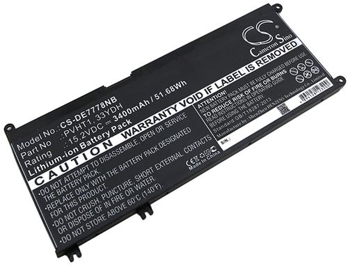 Batteri til Dell 07FHHV,7FHHV,33YDH,P30E,P30E001,P72F,P72F001,P72F002,PVHT1,W7NKD 3400 mAh