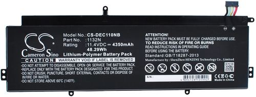 Batteri til Dell 1132N,01132N,CB1C13,CB1C13 (31CP7/65/80) 4350 mAh