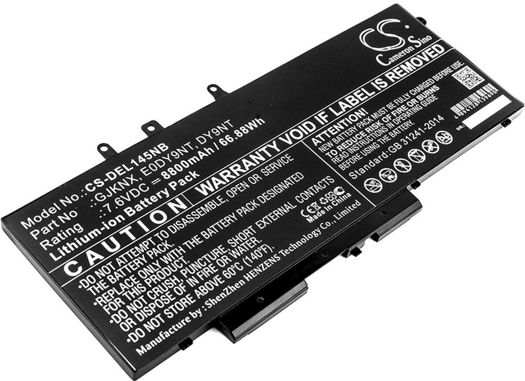 Batteri til Dell GJKNX,00JWGP,03VC9Y,C7J70,DV9NT,FPT1C,GD1JP,KCM82,O3VC9Y,4YFVG 8800 mAh