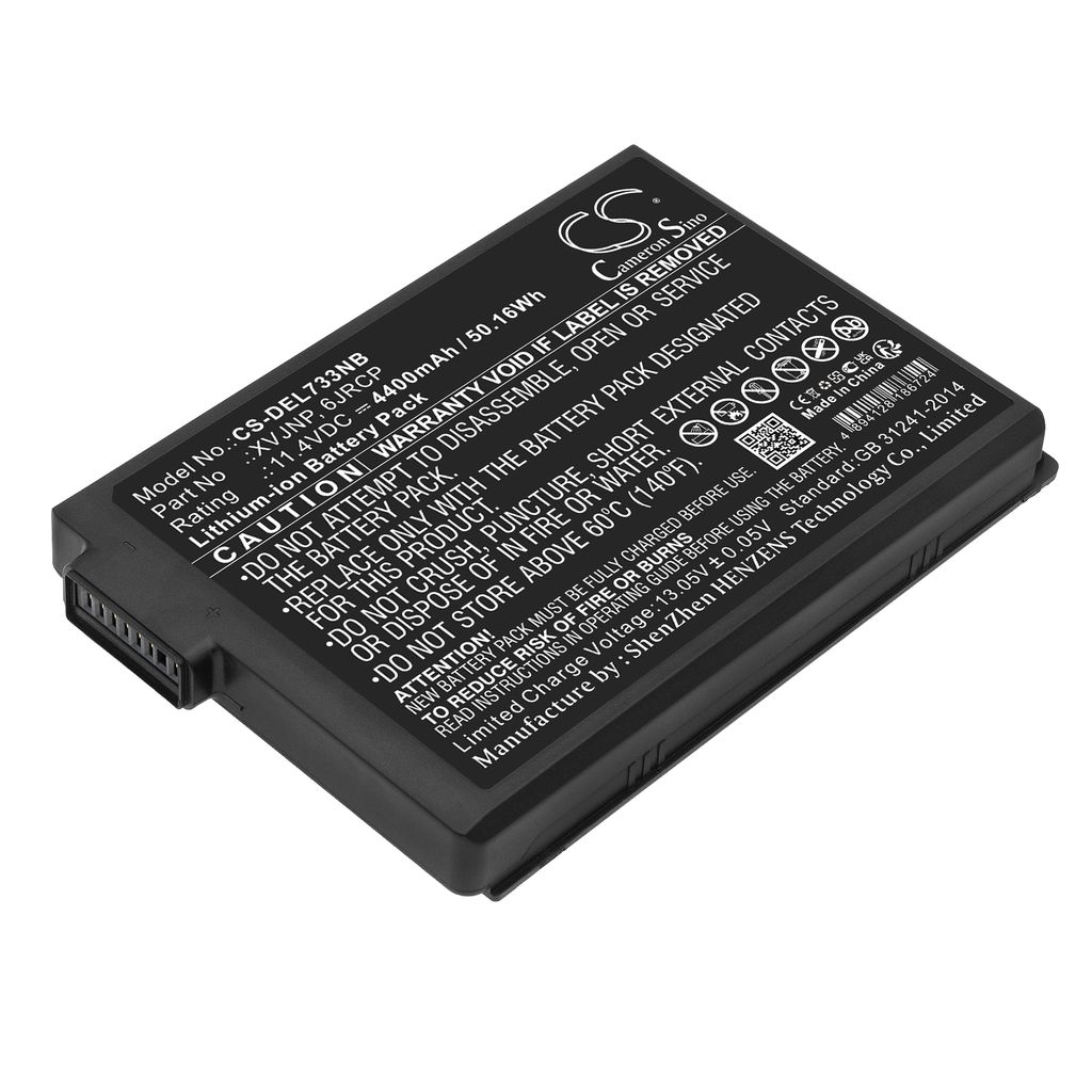 Batteri til Dell XVJNP,6JRCP 4400 mAh