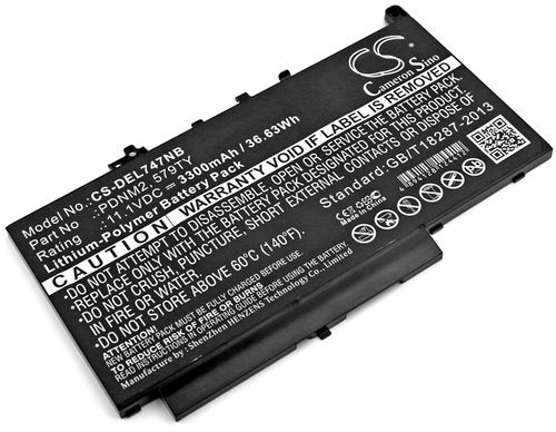Batteri til Dell PDNM2,579TY,0579TY,0F1KTM,0PDNM2,F1KTM,7CJRC,21X15,021X15 3300 mAh