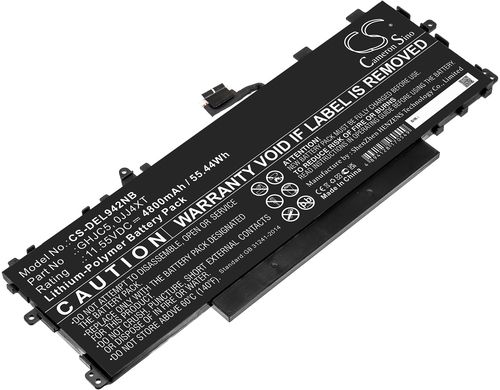 Batteri til Dell GHJC5,0JJ4XT 4800 mAh