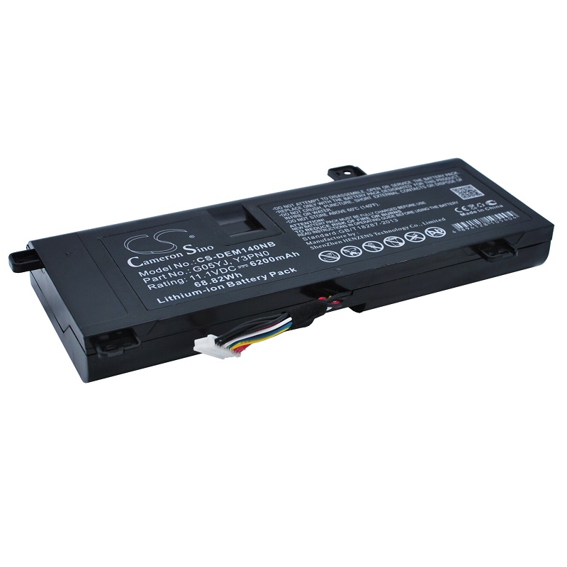 Batteri til Dell G05YJ,Y3PN0,8X70T,08X70T,0G05YJ,GO5YJ 6200 mAh