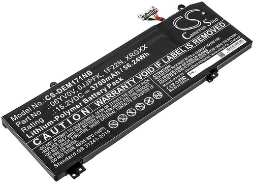 Batteri til Dell 06YV0V,0JJPFK,1F22N,XRGXX 3700 mAh