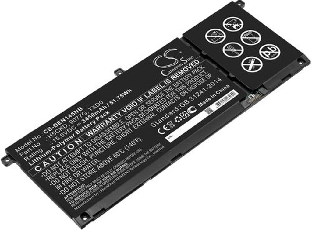 Batteri til Dell 9077G,H5CKD,TXD0 3450 mAh