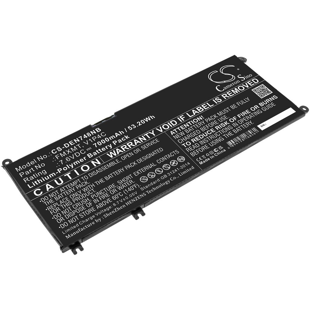 Batteri til Dell FMXMT,V1P4C 7000 mAh