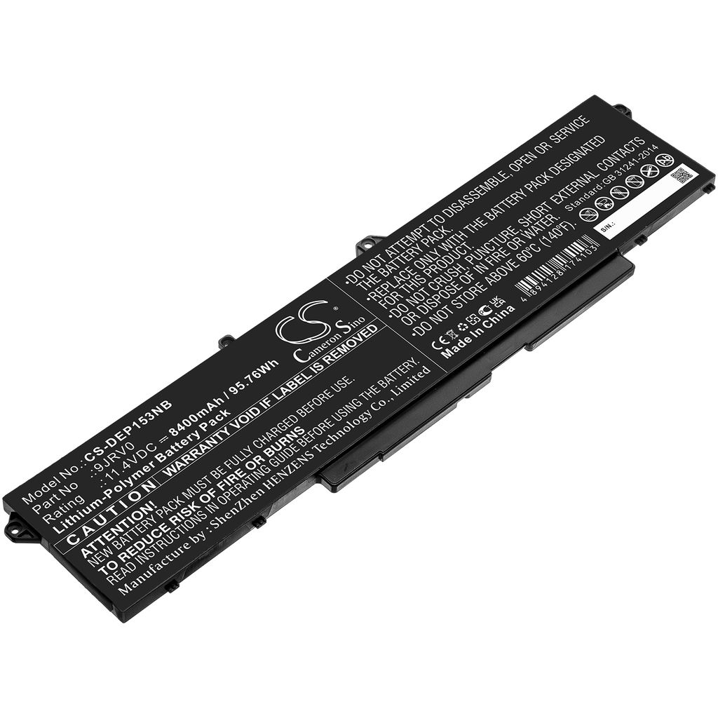 Batteri til Dell 9JRV0,53XP7 8400 mAh