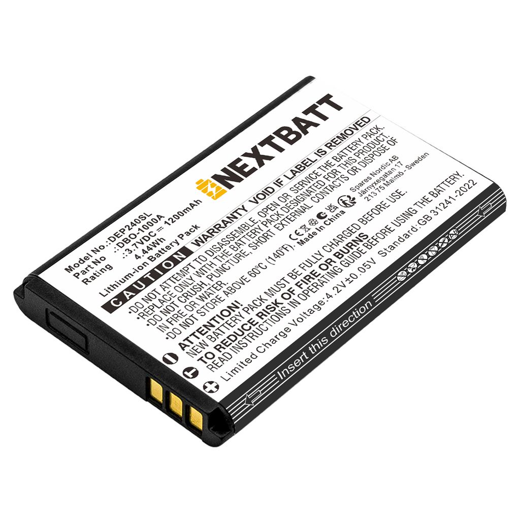 Batteri til Doro 380147,DBAA-1000A,DBO-1000A 1200 mAh