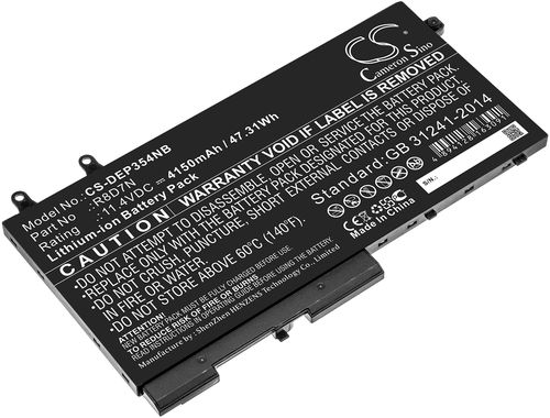 Batteri til Dell R8D7N,49HG8,H82T6,K7C4H,TNT6H,W8GMW 4150 mAh