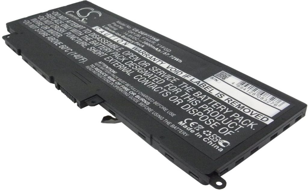 Batteri til Dell G4YJM,F7HVR,Y1FGD,062VNH,T2T3J,0G4YJM,JR9TD 3900 mAh