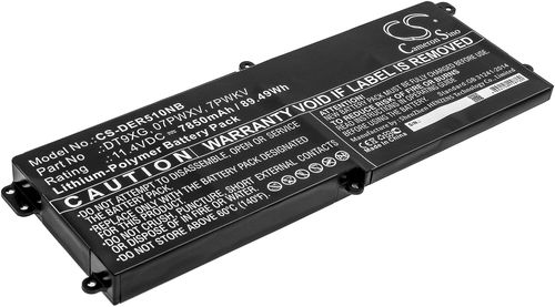 Batteri til Dell 07PWXV,7PWKV,DT9XG 7850 mAh