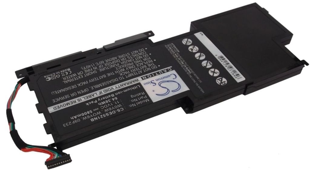 Batteri til Dell W0Y6W,WOY6W,09F233,03NPC0,09F2JJ,3NPC0,9F233 5800 mAh