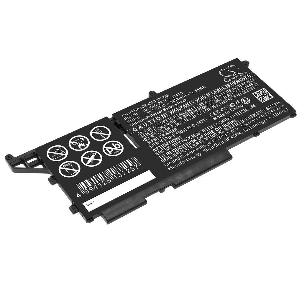 Batteri til Dell 01VX5,293F1,404T8 3450 mAh