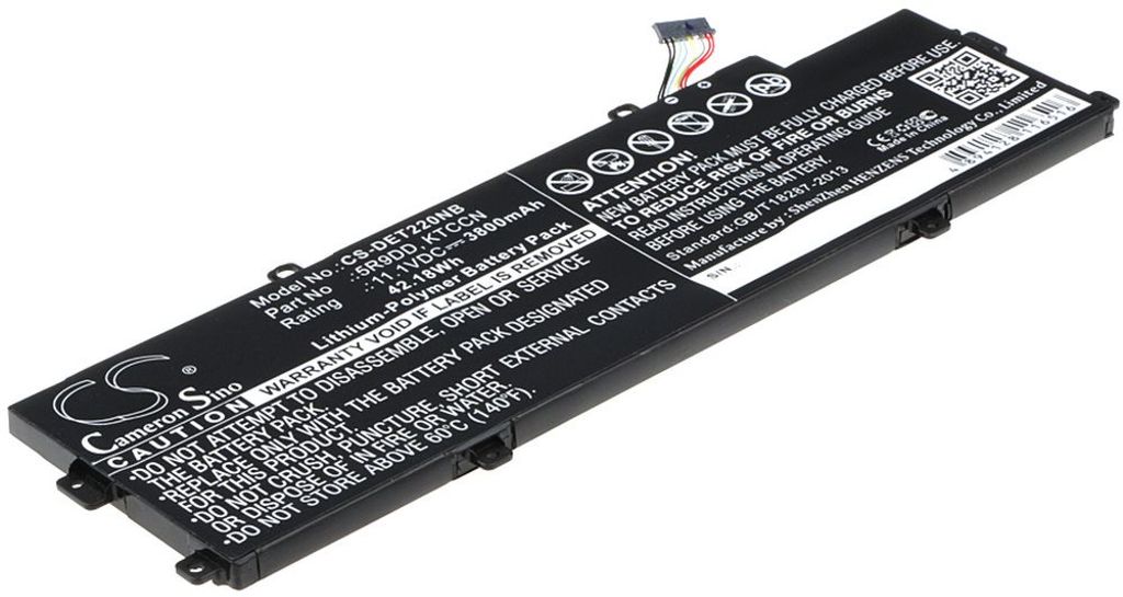 Batteri til Dell 5R9DD,KTCCN,05R9DD,XKPD0,0KTCCN,E225846,P22T 3800 mAh