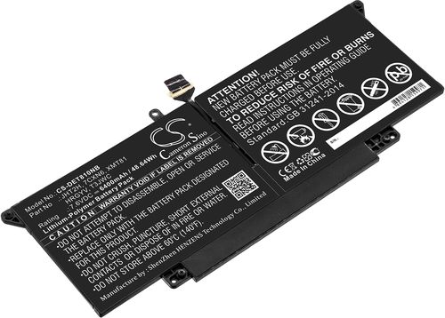 Batteri til Dell 7CXN6,HRGYV,JHT2H,T3JWC,XMT81 6400 mAh