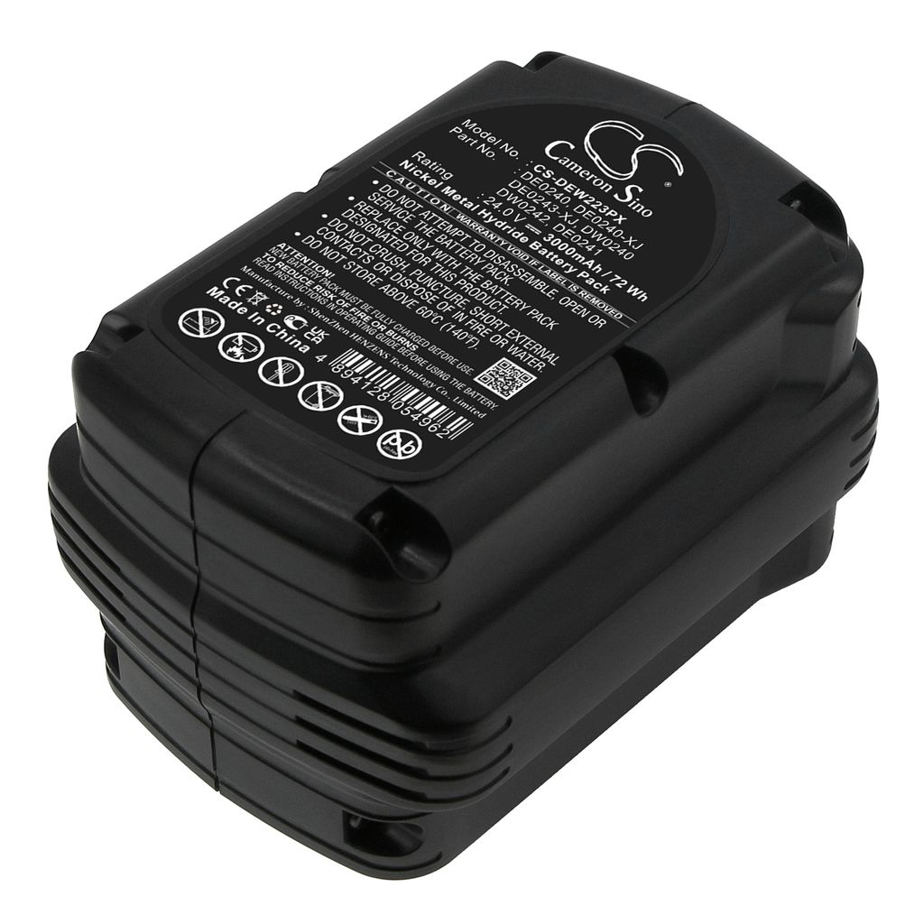 Batteri til DeWalt DE0240,DE0240-XJ,DE0241,DE0243,DE0243-XJ,DW0240,DW0242 3000 mAh