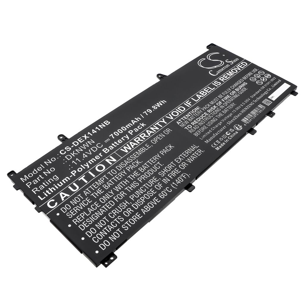 Batteri til Dell 0DKNWN,DKNWN 7000 mAh