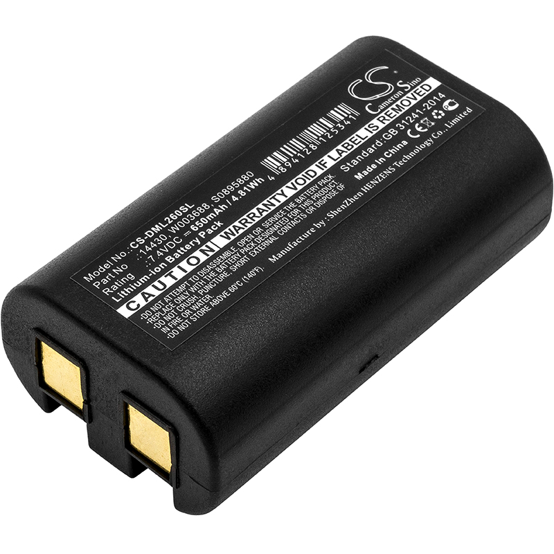 Batteri til DYMO 14430,W003688,S0895880,S0915380,1758458 650 mAh