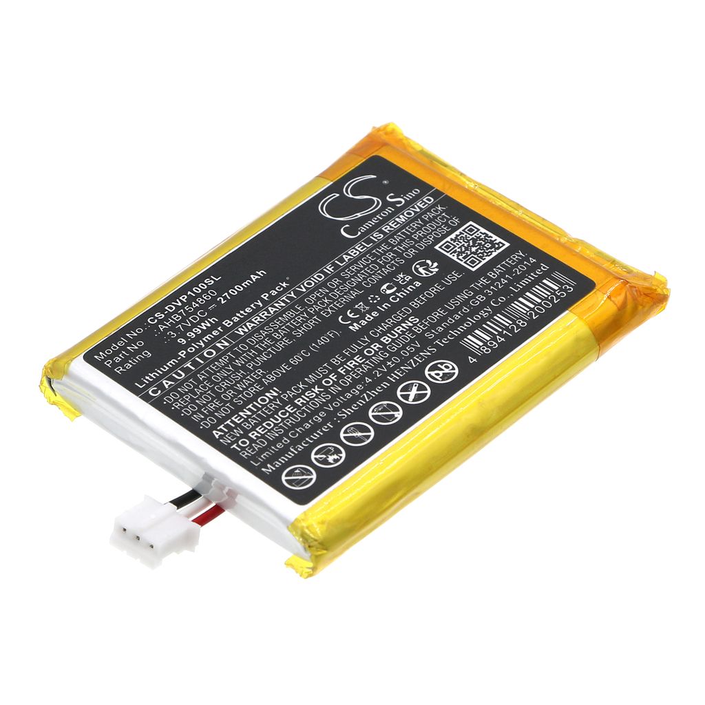 Batteri til Divoom AHB754860 2700 mAh