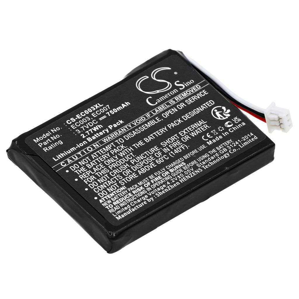 Batteri til Apple EC003,EC007 750 mAh