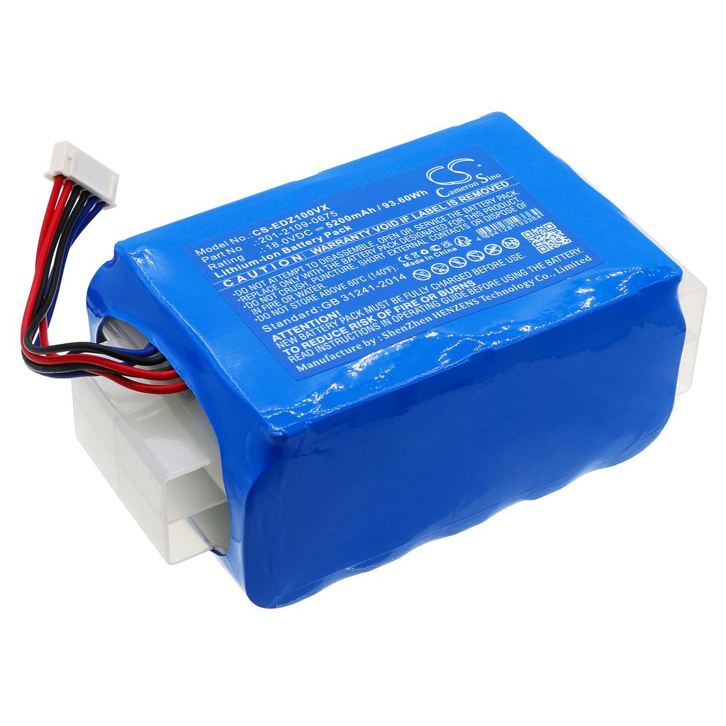 Batteri til Ecovacs 201-2109-0675,S18-Li-180-5200 5200 mAh